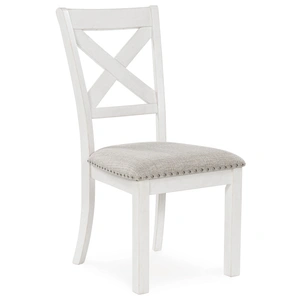 Ashley Furniture Robbinsdale Cottage-Style Dining Side Chair | Antique White, Antique White (Set of 2)