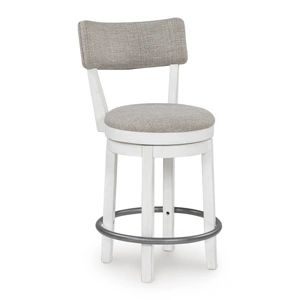 Ashley Furniture Robbinsdale Swivel Barstool - Dark Brown High Back Wood | Sohomod, Antique White (Set of 2)