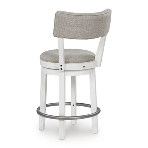 Ashley Furniture Robbinsdale Swivel Barstool - Dark Brown High Back Wood | Sohomod, Antique White (Set of 2)