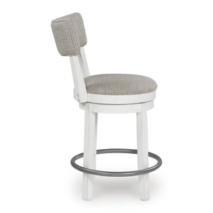 Ashley Furniture Robbinsdale Swivel Barstool - Dark Brown High Back Wood | Sohomod, Antique White (Set of 2)