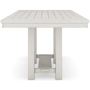Ashley Furniture SM Robbinsdale Wood Rectangular Extendable Counter Table, Antique White