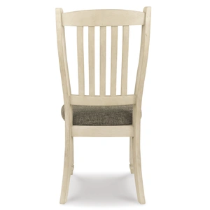 Ashley Furniture SM Bolanburg Polyester/Wood Dining Side Chair, Antiqued White (Set of 2)