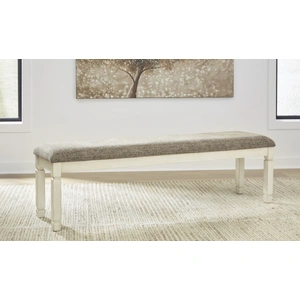 Ashley Furniture Bolanburg Extra Large Upholstered Dining Bench | Two-Tone, Two-tone
