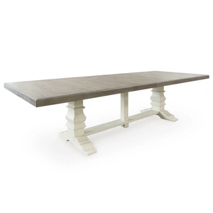 Ashley Furniture Bolanburg Rectangular Extendable Dining Table - Antique White, Antique White