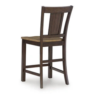 Ashley Furniture Rylandeen Wood Barstool - Two-Tone Rustic Bar Seating | Sohomod, Light Brown/Dark Brown (Set of 2)