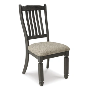 Ashley Furniture Tyler Creek Slat-Back Dining Side Chair | Black & Grayish-Brown, Black/Grayish Brown (Set of 2)