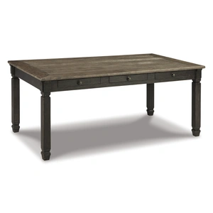 Ashley Furniture Tyler Creek Rectangular Wood Dining Table with Storage | Sohomod, Black/Gray