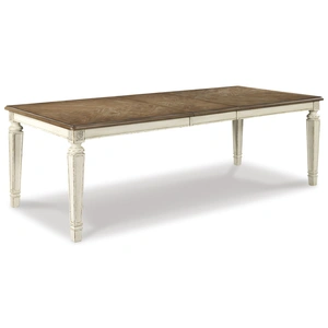 Ashley Furniture SM Realyn 5-Piece Wood Dining Room Set, Chipped White