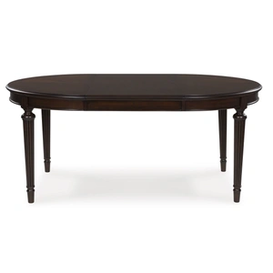 Ashley Furniture Lavinton Oval Wood Extendable Dining Table - Brown | Sohomod, Brown