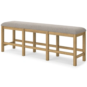 Ashley Furniture Havonplane XL Counter Height Bench - Upholstered Wood | Sohomod, Brown