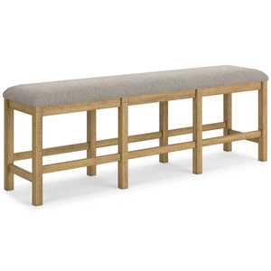Ashley Furniture Havonplane XL Counter Height Bench - Upholstered Wood | Sohomod, Brown