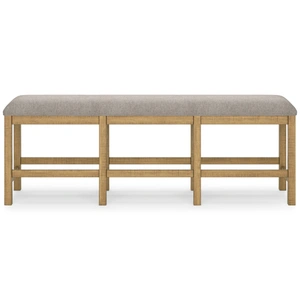 Ashley Furniture Havonplane XL Counter Height Bench - Upholstered Wood | Sohomod, Brown
