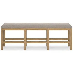 Ashley Furniture Havonplane XL Counter Height Bench - Upholstered Wood | Sohomod, Brown