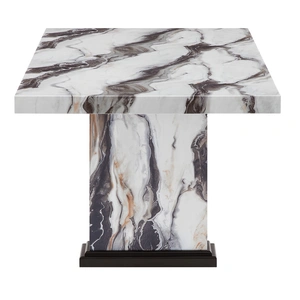 Global Furniture USA D8212 Faux Marble Rectangular Dining Table in Light Brown