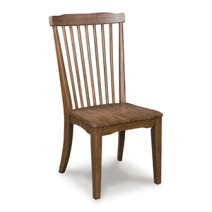 Ashley Furniture Greddinton Spindle-Back Dining Chair | Rustic Wood Seating (Set of 2)