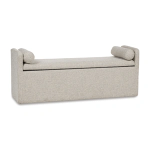 Ashley Furniture Galliden Large Upholstered Dining Bench | Beige & Light Brown, Beige