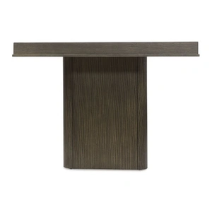 Ashley Furniture Radkin Rectangular Wood Dining Table - Burnished Brown Reeded Base, Burnished Brown