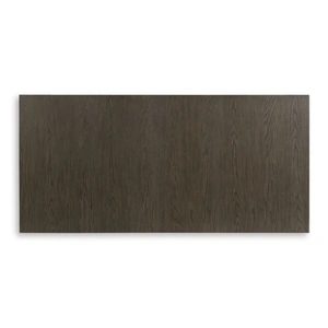 Ashley Furniture Radkin Rectangular Wood Dining Table - Burnished Brown Reeded Base, Burnished Brown