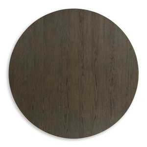 Ashley Furniture Radkin Round Wood Dining Set - Mid-Century Modern | Ashley, Burnished Brown