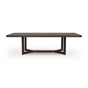Ashley Furniture Dilenno Dark Brown Wood Extendable Dining Table | Seats 8, Dark Brown