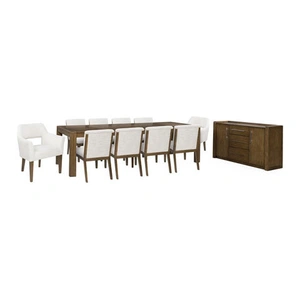 Ashley Furniture Baskinger Extendable Dining Room Set | Rectangular Brown Wood, Brown