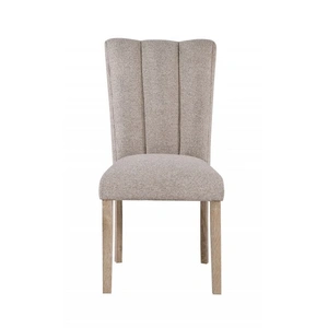 Global Furniture USA D8683 Fabric/Wood Dining Chair, Beige (Set of 2)