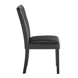 Global Furniture USA D4088DT Faux Marble Rectangular Dining Set with D87 Chairs in Black