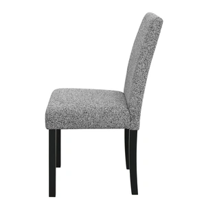 Global Furniture USA D8032 5-Piece Faux Marble Dining Room Set with D9026 Chairs in Black/Silver