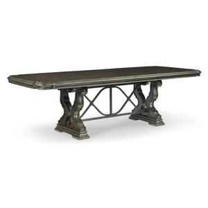 Ashley Furniture Maylee Dark Brown Wood Extendable Dining Table | Ashley, Dark Brown
