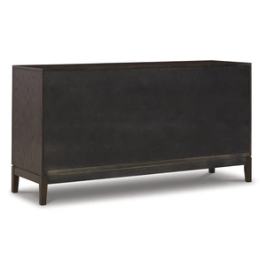Ashley Furniture Burkhaus Wood Veneer 4-Door Server, Dark Brown