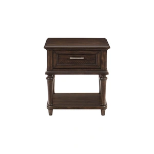 Homelegance Cardano Wood End Table, Dark Brown