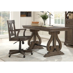 Homelegance Toulon Classic Wood Writing Desk, Brown