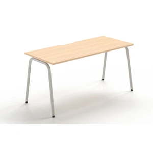 NARBUTAS Round D31.5-inch Melamine Office Single Desk w/Scallop