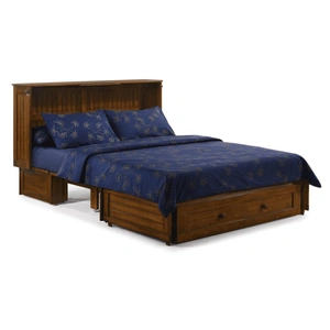Night & Day Furniture Daisy Wood Murphy Cabinet Bed w/Mattress