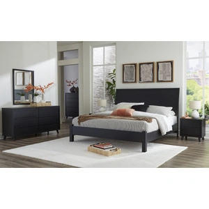 Ashley Furniture Danziar MDF/Wood Veneer Panel Bedroom Set, Black