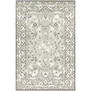 Chandra Daphne Wool/Viscose Rectangular Hand-woven Rug, Composition 1