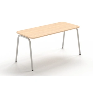 NARBUTAS Round D27.6-inch Melamine Office Single Desk w/Rounded Corners