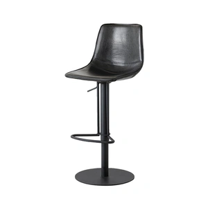 Mobital Beny Hydraulic Leatherette Bar Stool, Black (Set of 2)