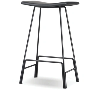 Mobital Canaria Leather Bar Stool, Black