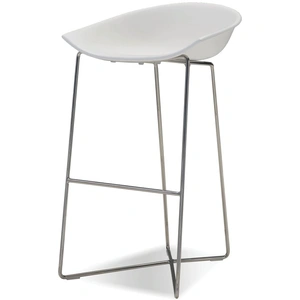 Mobital Paraiso Solid Surface Bar Stool, White (Set of 2)