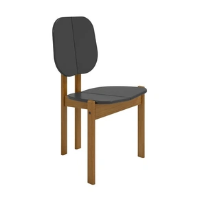 Manhattan Comfort Gales Dining Chair w/Solid Wood Legs (Set of 2)