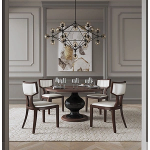 Manhattan Comfort Pulitzer Faux Leather Dining Chair (Set of 2)