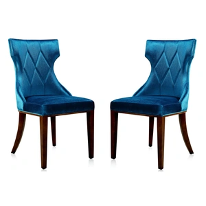 Manhattan Comfort Reine Velvet Dining Chair (Set of 2)