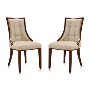 Manhattan Comfort Fifth Avenue Faux Leather Dining Chair (Set of 2)