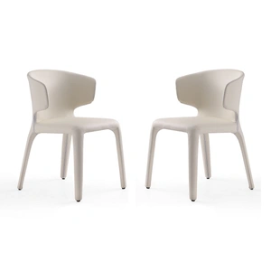 Manhattan Comfort Conrad Faux Leather Dining Chair (Set of 2)