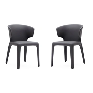 Manhattan Comfort Conrad Faux Leather Dining Chair (Set of 2)