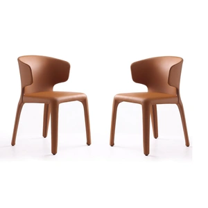 Manhattan Comfort Conrad Faux Leather Dining Chair (Set of 2)