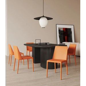 Manhattan Comfort Paris Saddle Leather Dining Chair (Set of 2)