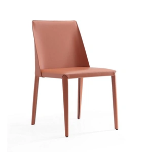 Manhattan Comfort Paris Saddle Leather Dining Chair (Set of 2)