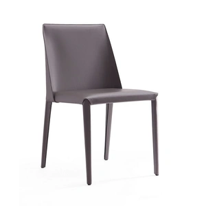 Manhattan Comfort Paris Saddle Leather Dining Chair (Set of 2)